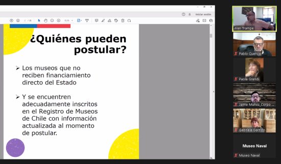 Con charla informativa Serpat difundió detalles de convocatoria al Fondo para el Mejoramiento Integral de Museos 2023