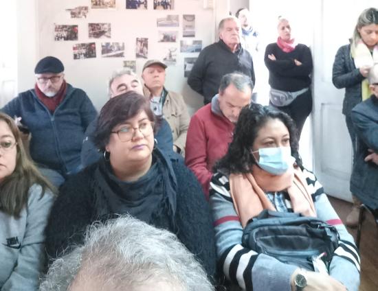 Reunión de vecinos del barrio Obrero - Ferroviario de San Bernardo