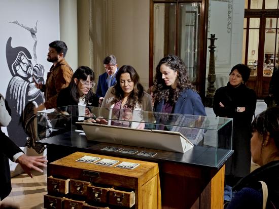 De izquierda a derecha: Directora ejecutiva de la Fundación Venturelli, Malva Venturelli, la Directora del Servicio Nacional del Patrimonio Cultural (Serpat), Nélida Pozo Kudo y la subsecretaria del Patrimonio, Carolina Pérez.