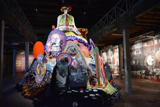 Imagen de la obra Cosmonación. Fotografía de Daniela Aravena.