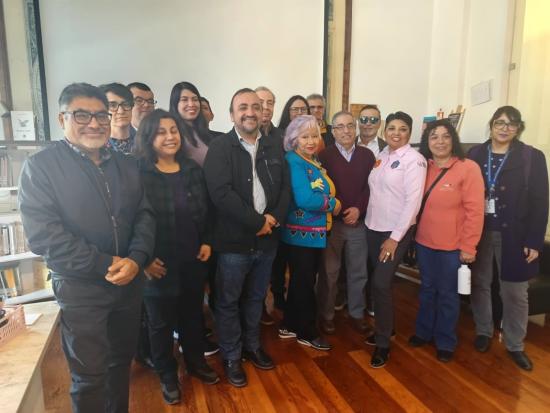 Participantes del acto de asunción del Cosoc Serpat Región de Antofagasta.