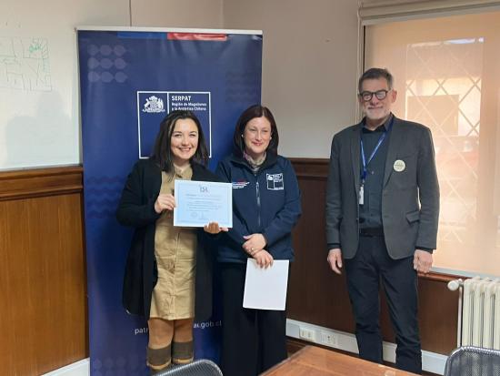 Equipo Serpat Magallanes recibe certificaciones de curso impartido por ISL