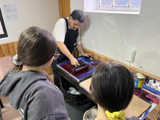 Taller de Grabado en Casa Azul del Arte