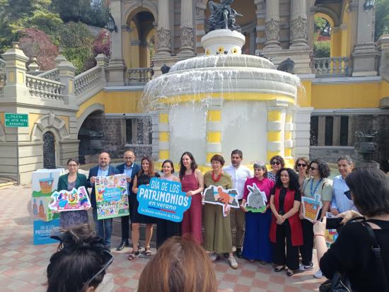 Lanzamiento Día de los Patrimonios en el cerro Santa Lucía