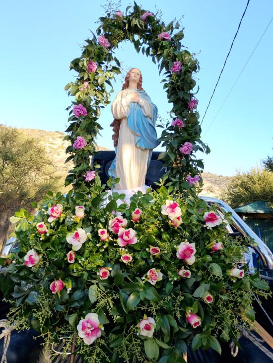 Fiesta Virgen de Lourdes en Caleu.