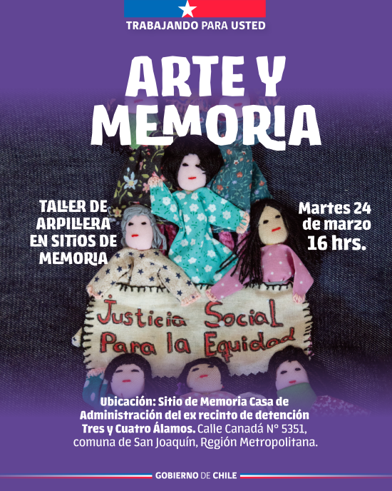 Arte y Memoria: Taller de arpilleras en Sitios de Memoria