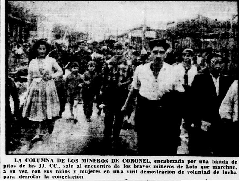 21 de abril de 1960. Marcha Lota-Coronel