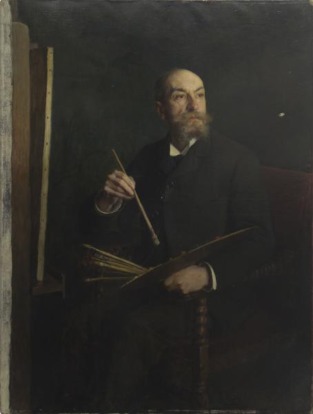 Retrato del pintor francés M. Le Poittevin