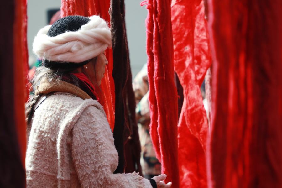 Detalle exposición &quot;Soñar el agua&quot; de Cecilia Vicuña en el MNBA