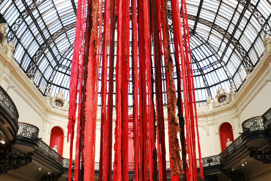 Detalle exposición &quot;Soñar el agua&quot; de Cecilia Vicuña en el MNBA