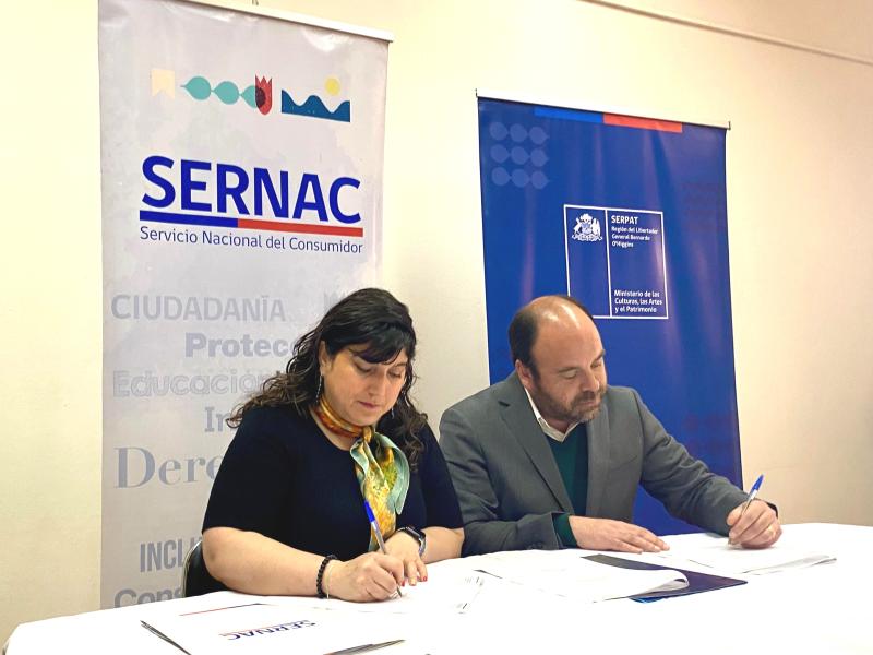 SERNAC y SERPAT O'Higgins firman convenio de colaboración
