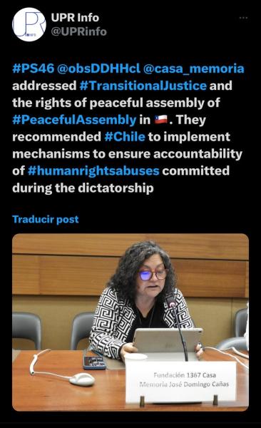 16 de febrero, publicación de UPR Info.