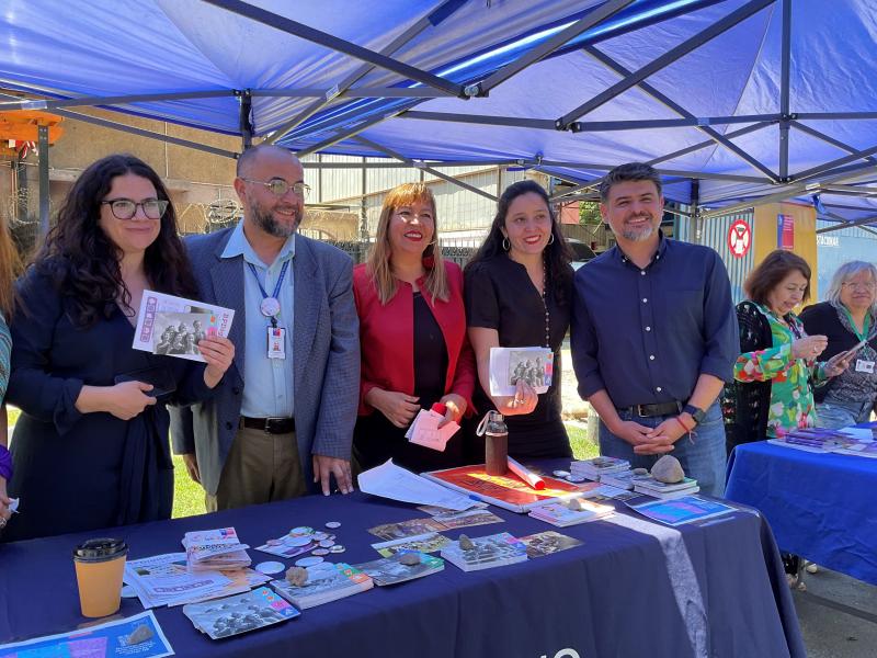 Director Regional Gabriel Díaz, junto a la ministra de la mujer y el alcalde de Estación Central