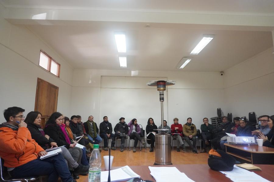 Equipo de la Direccion Regional junto al equipo del Museo Regional