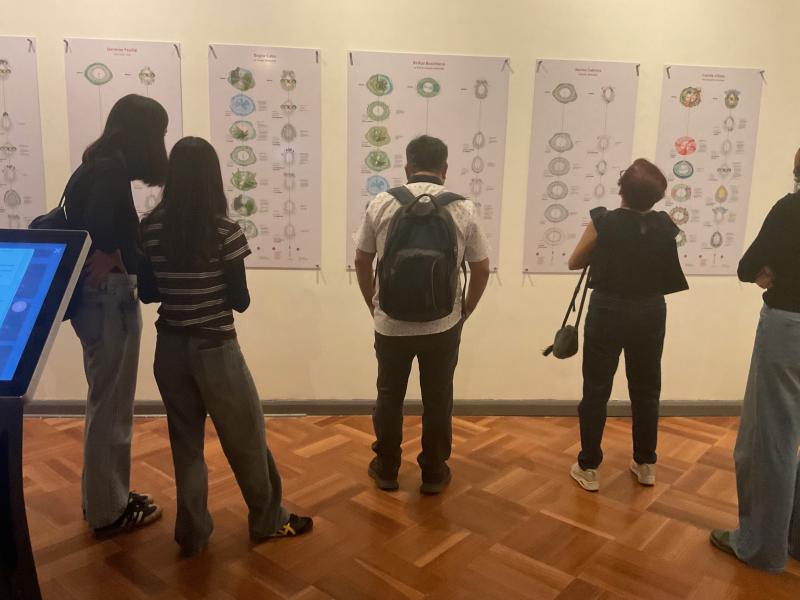 visitantes a la muestra