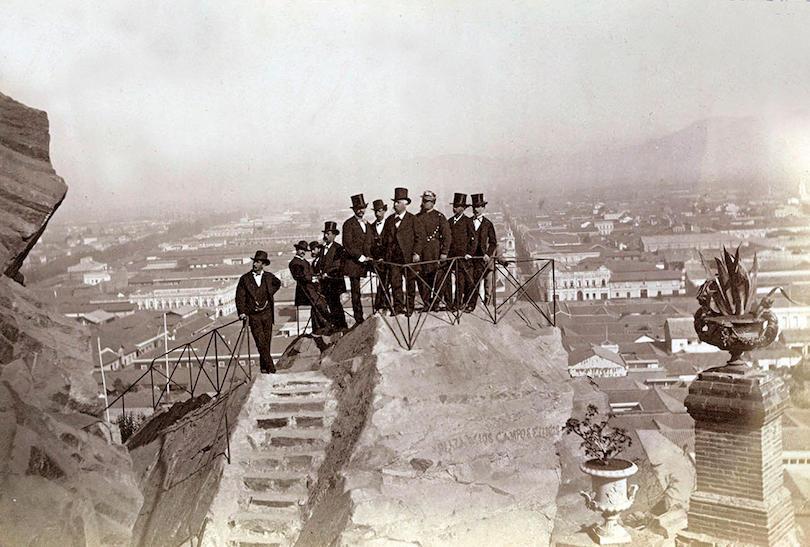Tarpeya rock, Santiago’s Santa Lucía Hill (XIX century)
