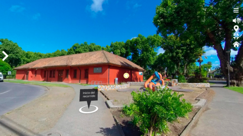 Exterior de la casa donde se instaló el Museo de Historia Natural de Concepción